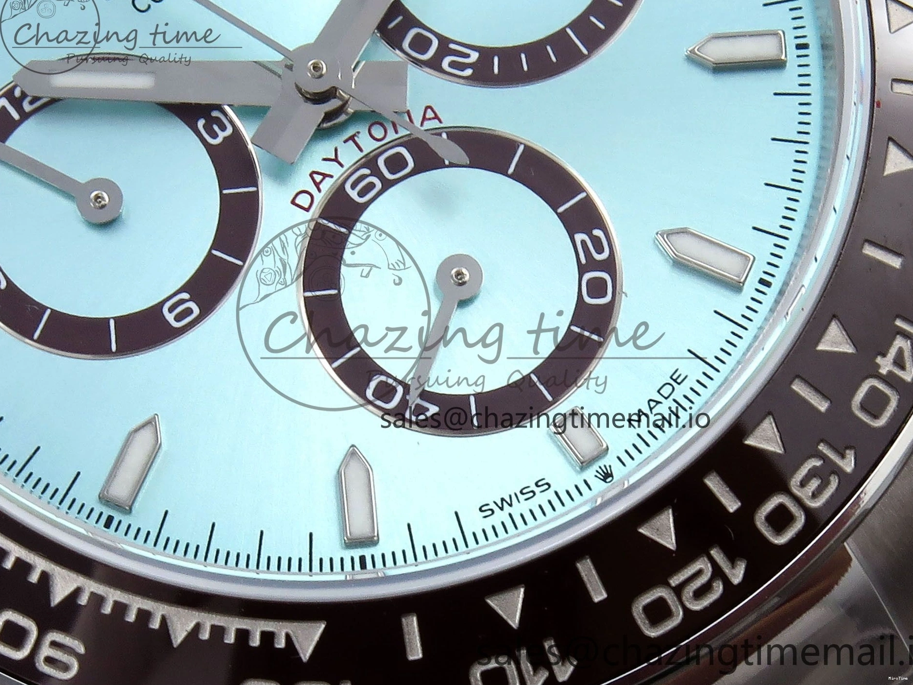 MiroTime 0303 Daytona 126506 QF 1:1 Best Edition Ice Blue Dial Lume Marker on SS YG Braclet SH4131 V TopPick 1272